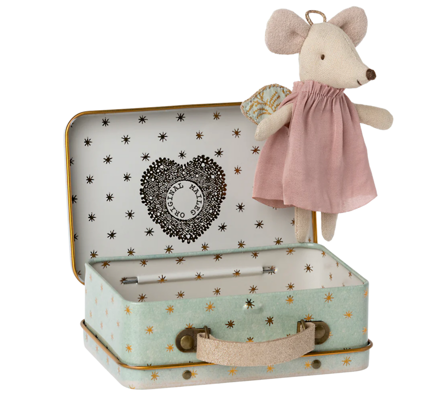 Angel Mouse in Suitcase- Little Sister