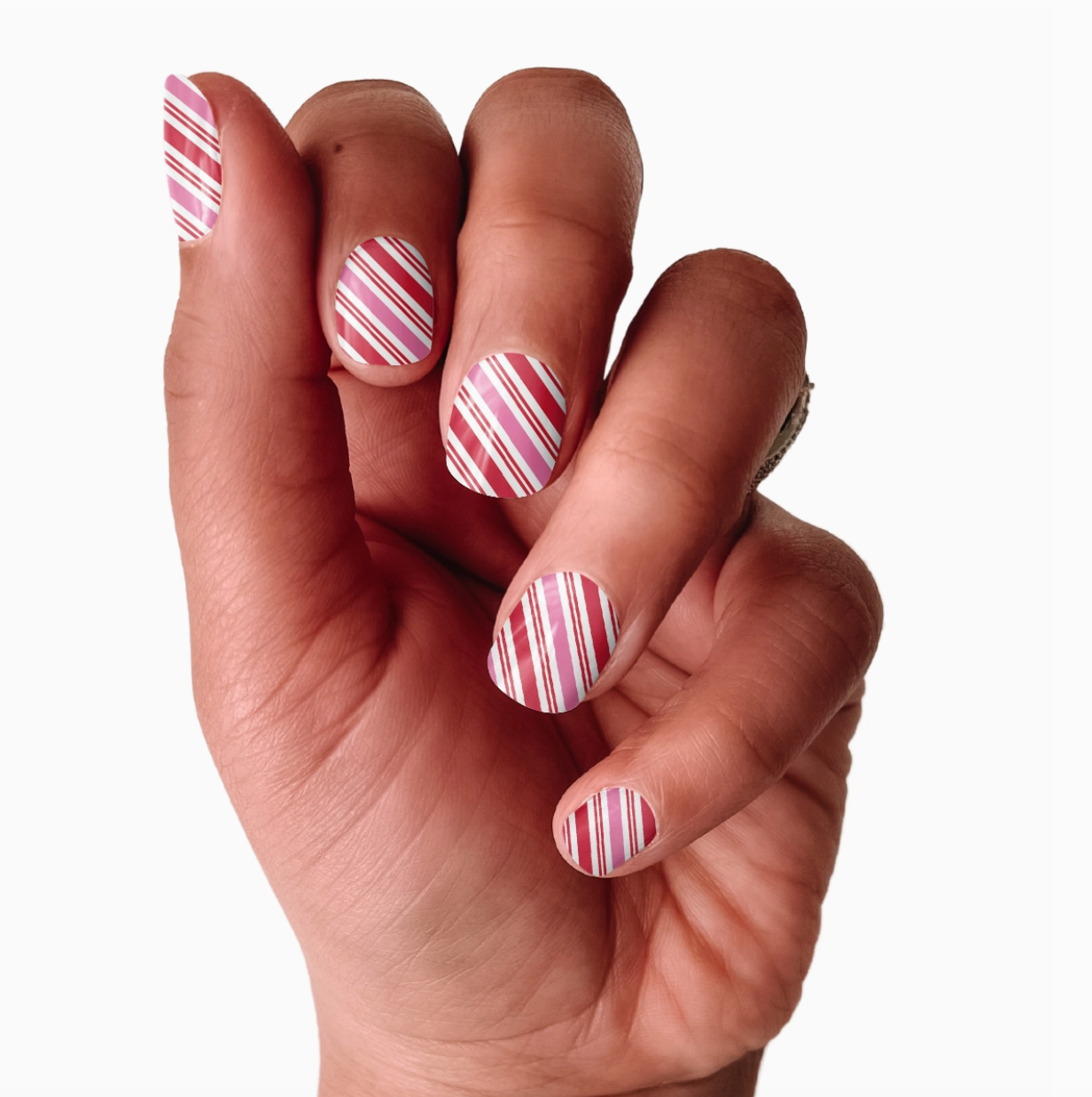 Candy Cane Lane Nail Stickers