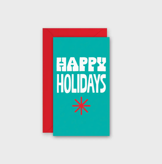 Happy Holiday Star Enclosure Card