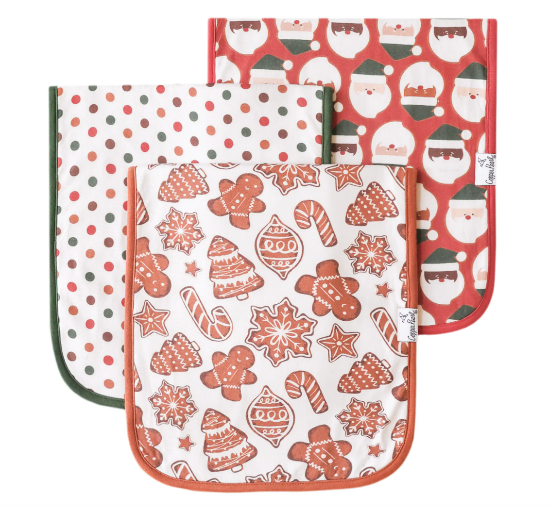 Gingerbread Burp Cloth Set