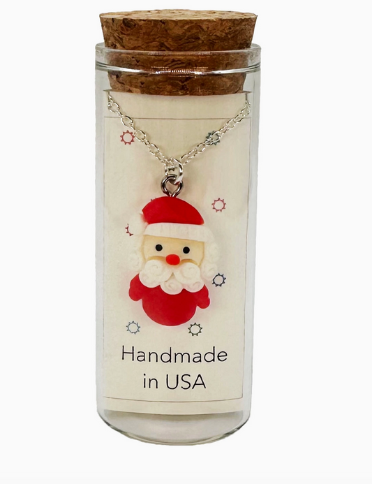 Necklace in a Bottle- Santa