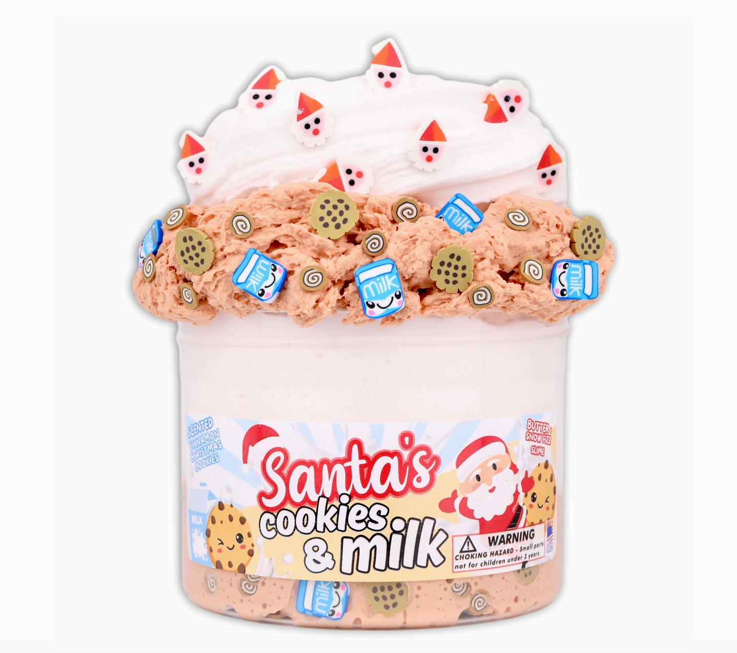 Santa's Cookies and Milk Slime