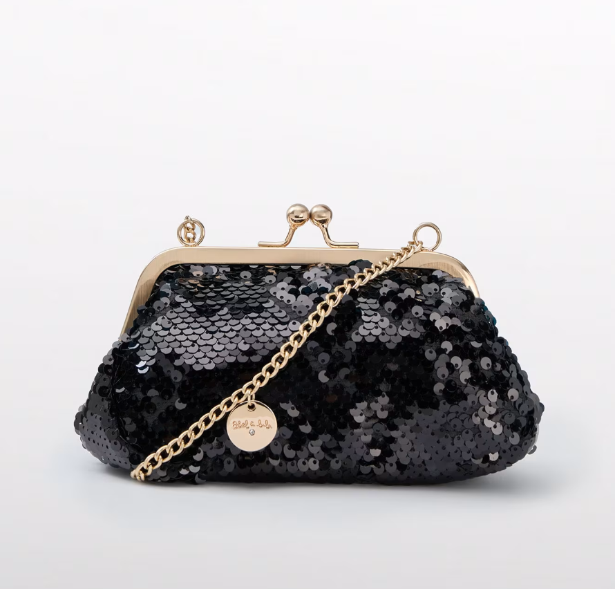 Black Sequin Purse