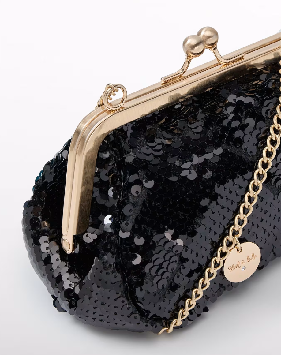 Black Sequin Purse