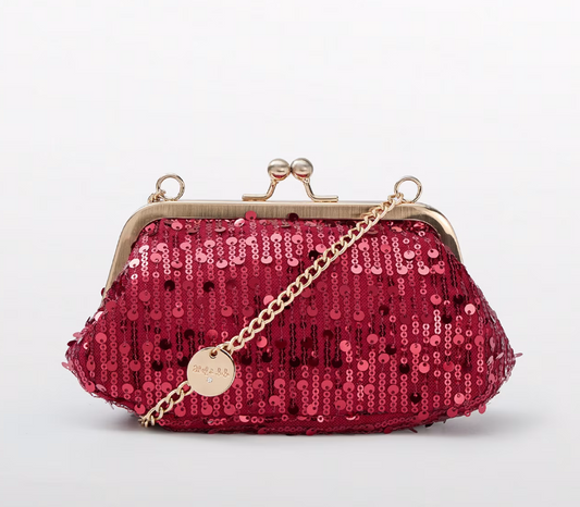 Red Sequin Purse