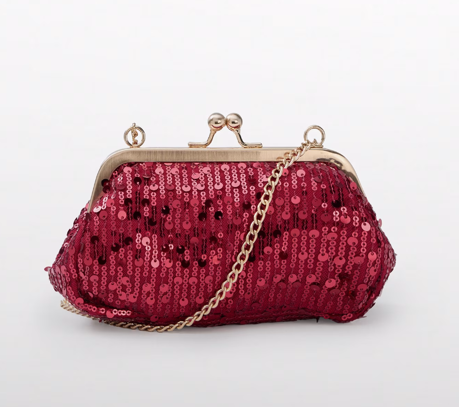 Red Sequin Purse