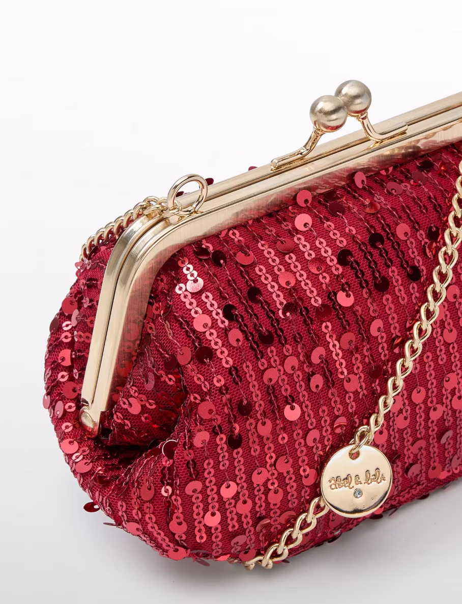 Red Sequin Purse