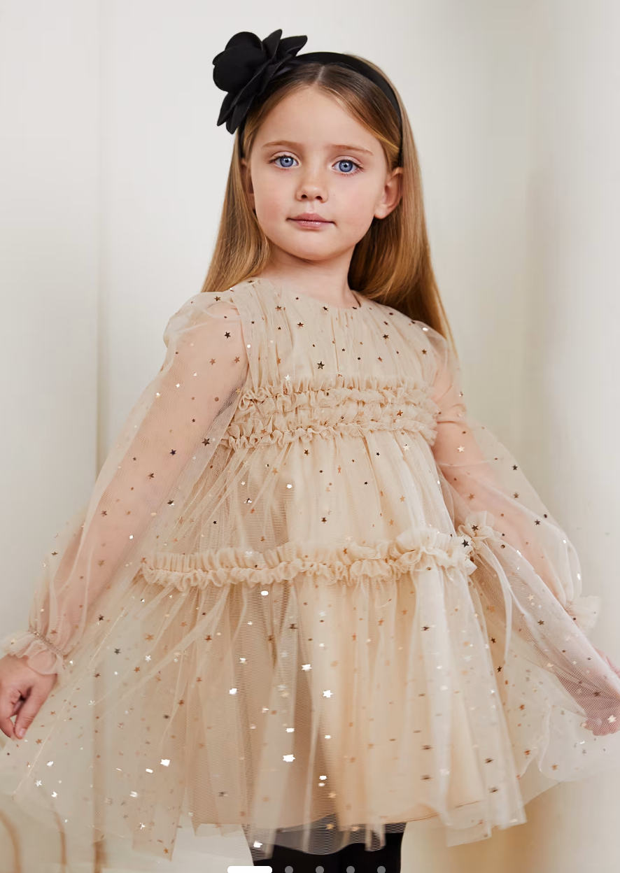 Champagne Tulle Dress