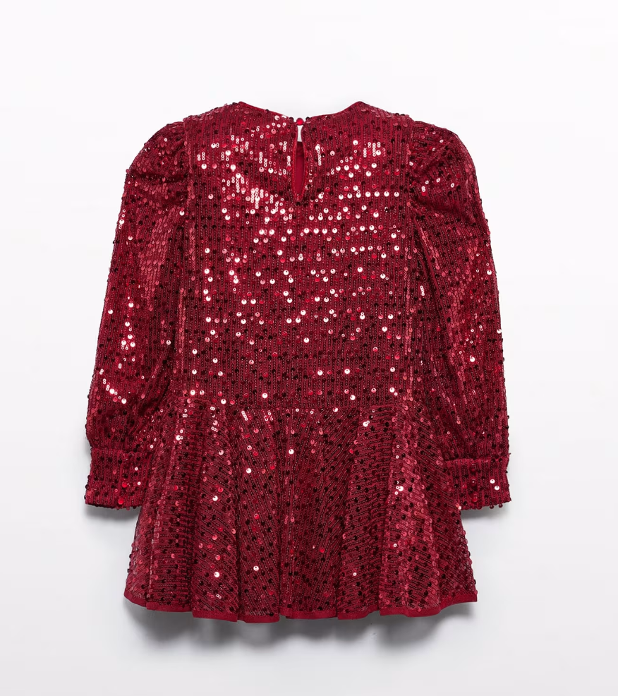 Red Sequin Dress