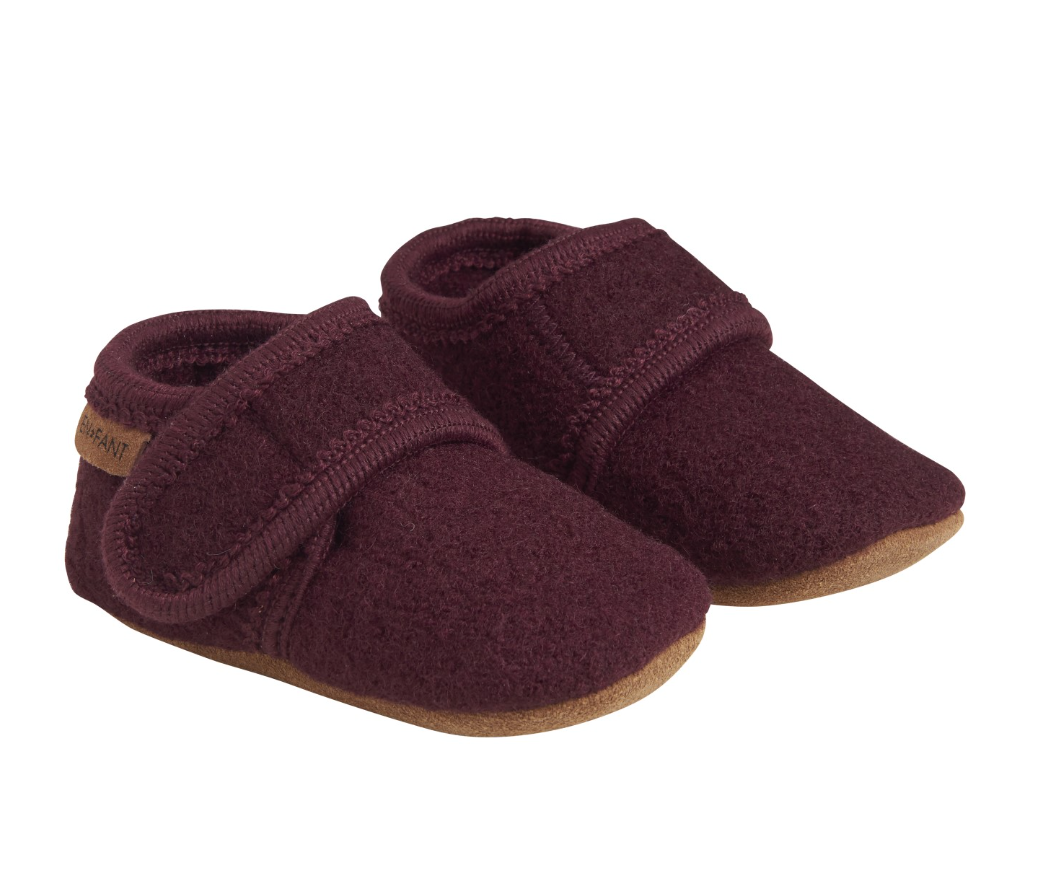 Wine Baby Wool Slippers