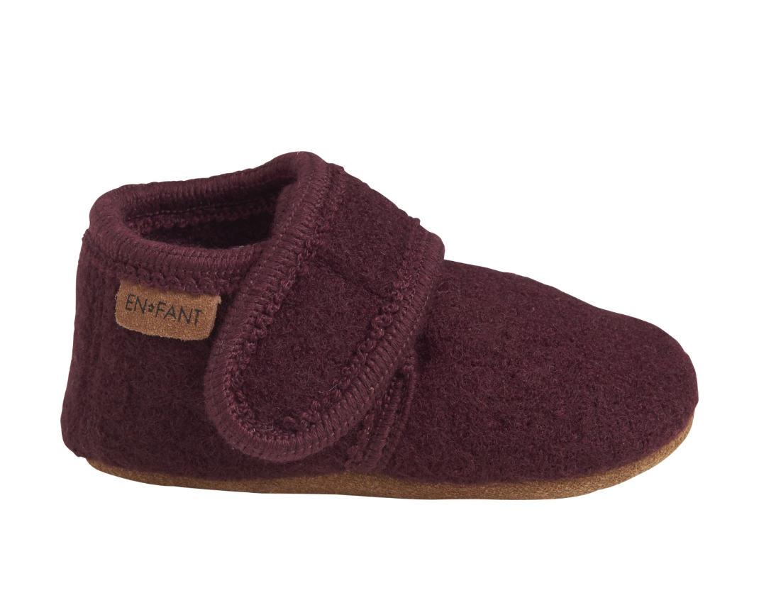 Wine Baby Wool Slippers