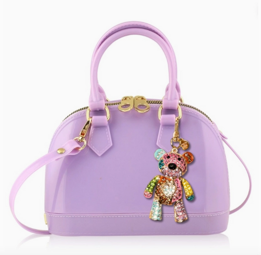 Cate Lavender with Teddy Charm Purse