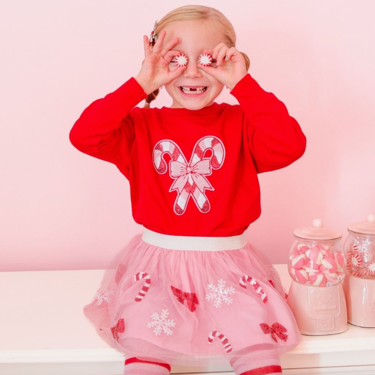 Candy Cane Patch Sweatshirt