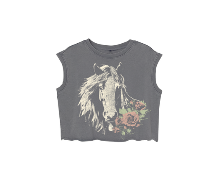 Ramblin' Rose Muscle Tee