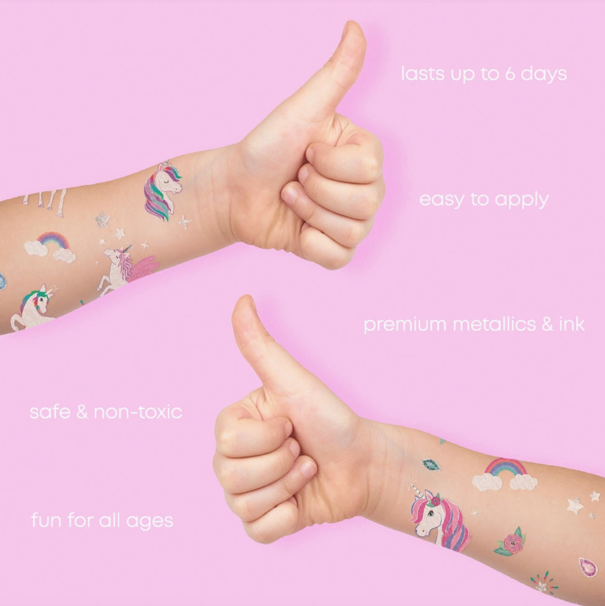 Unicorns Temp Tattoos