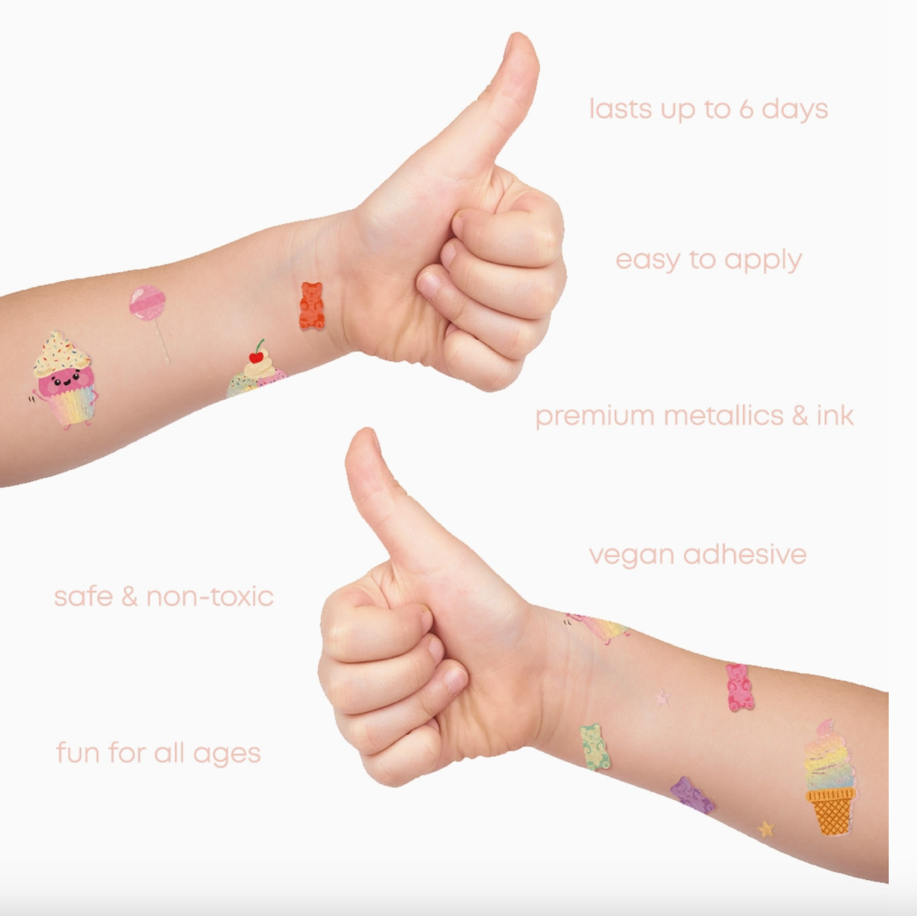 Sugar Rush Temp Tattoos