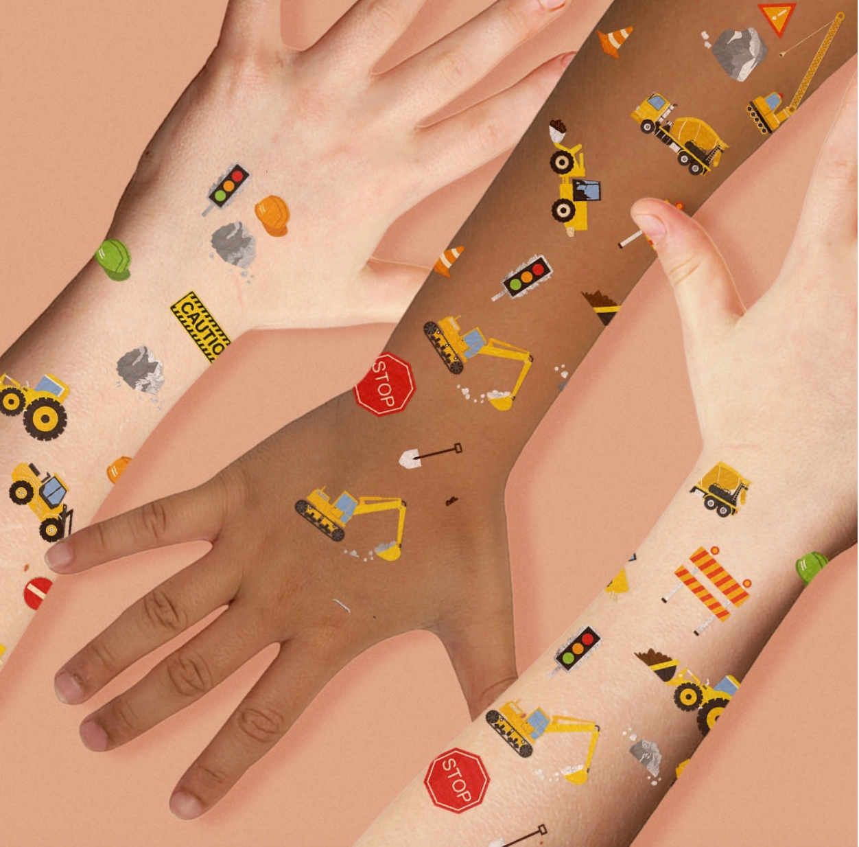 Construction Temp Tattoos