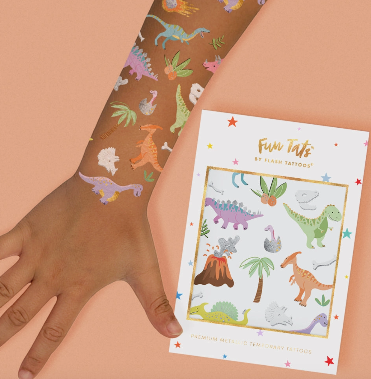 Dino Kids Temp Tattoos