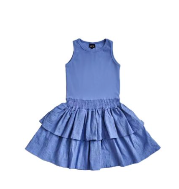 Periwinkle Ruffle Dress