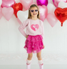 Pink Heart Ruffle Tutu