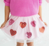 Pink & Red Sequin Heart Tutu