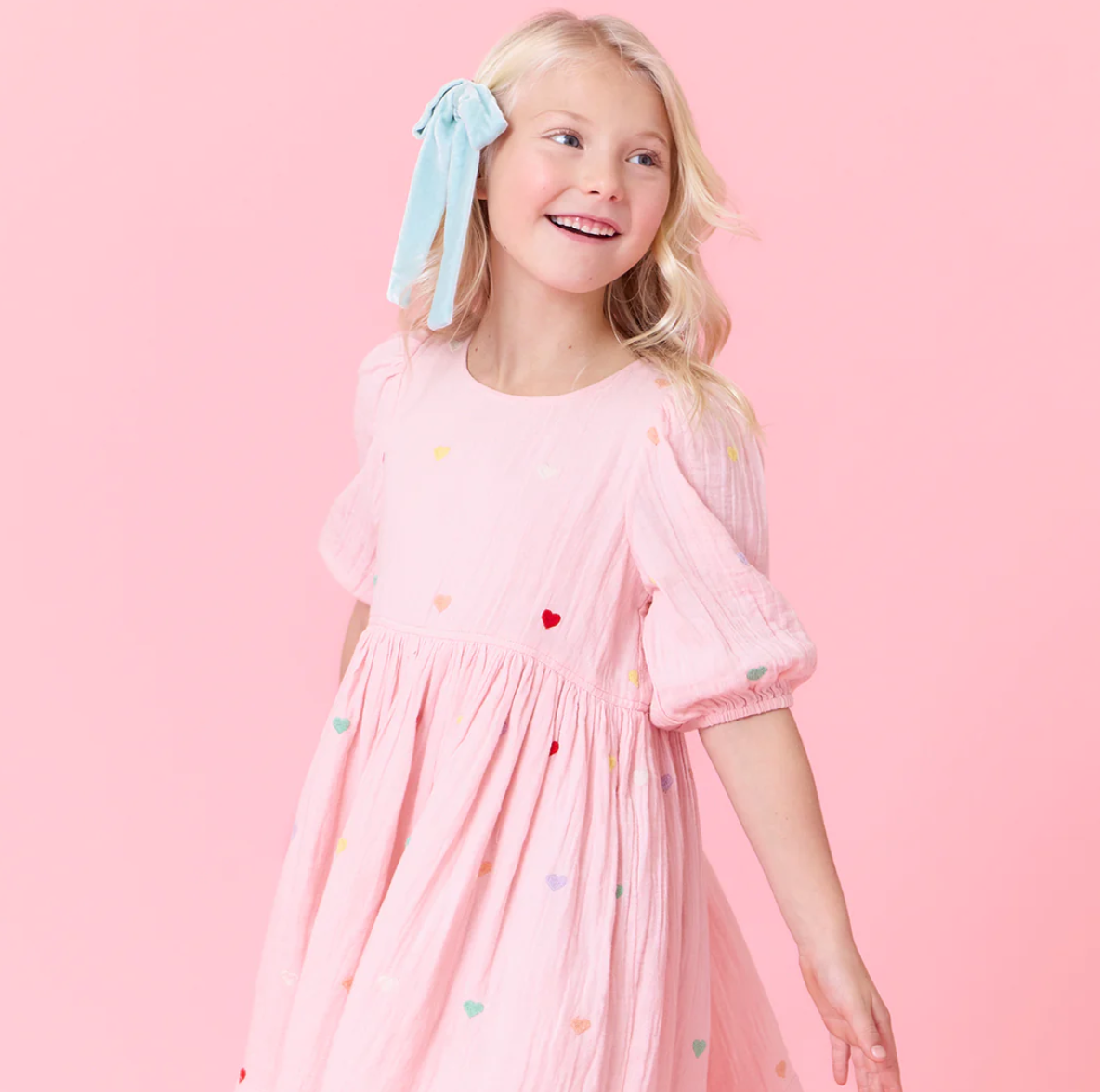 Pink Candy Heart Brooke Dress