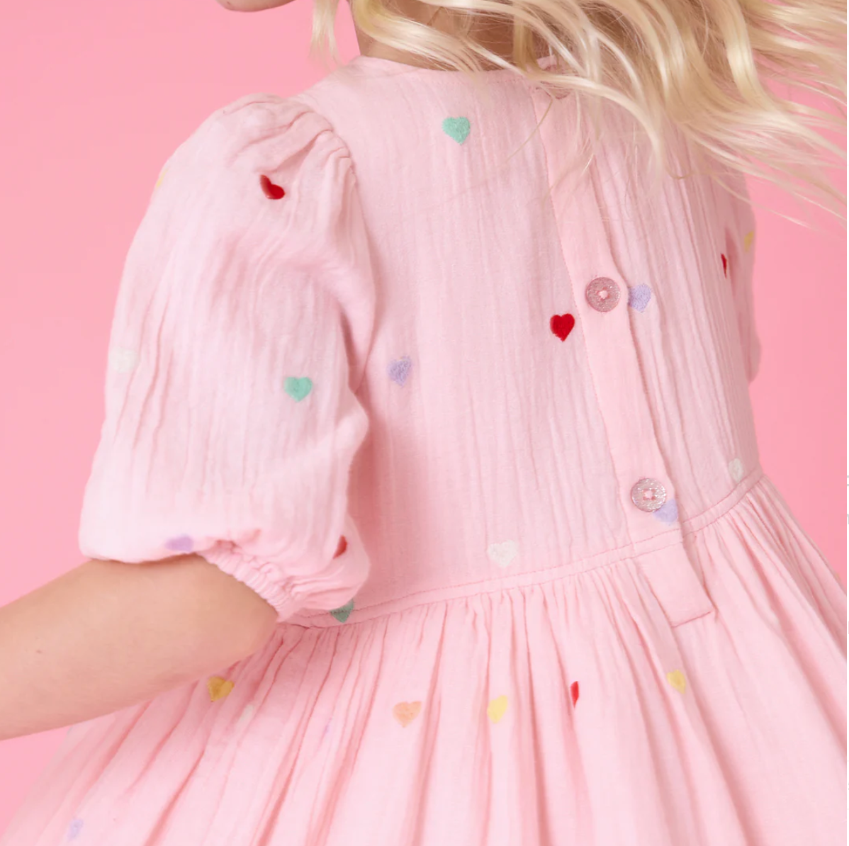 Pink Candy Heart Brooke Dress