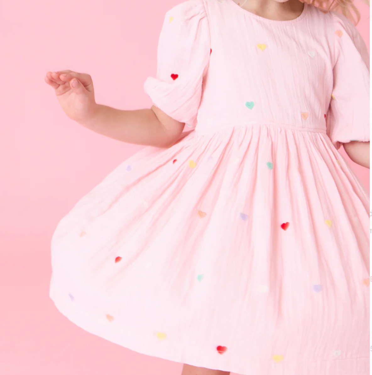 Pink Candy Heart Brooke Dress