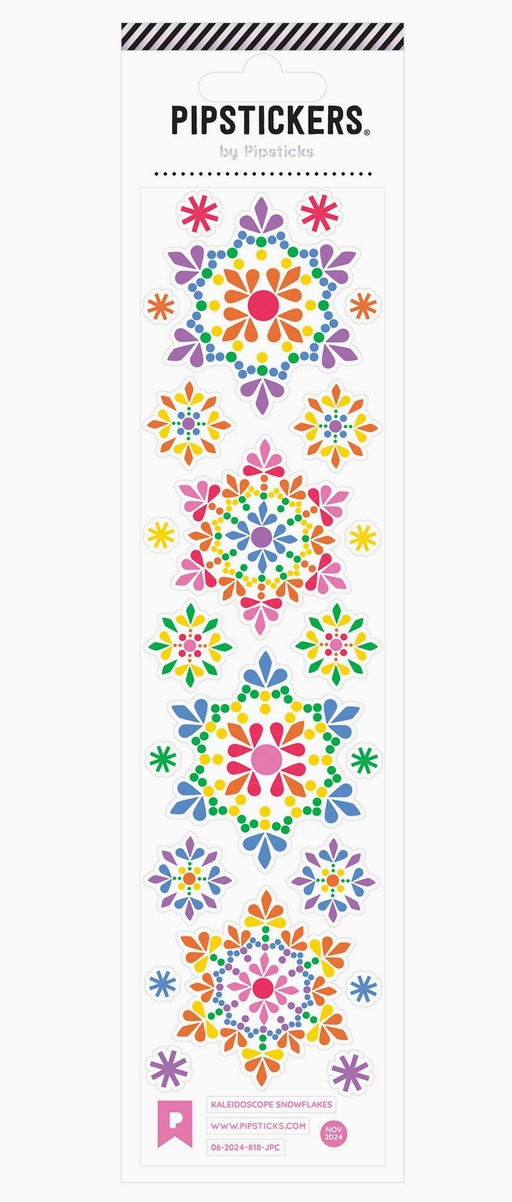 Kaleidoscope Snowflakes Sticker Sheet