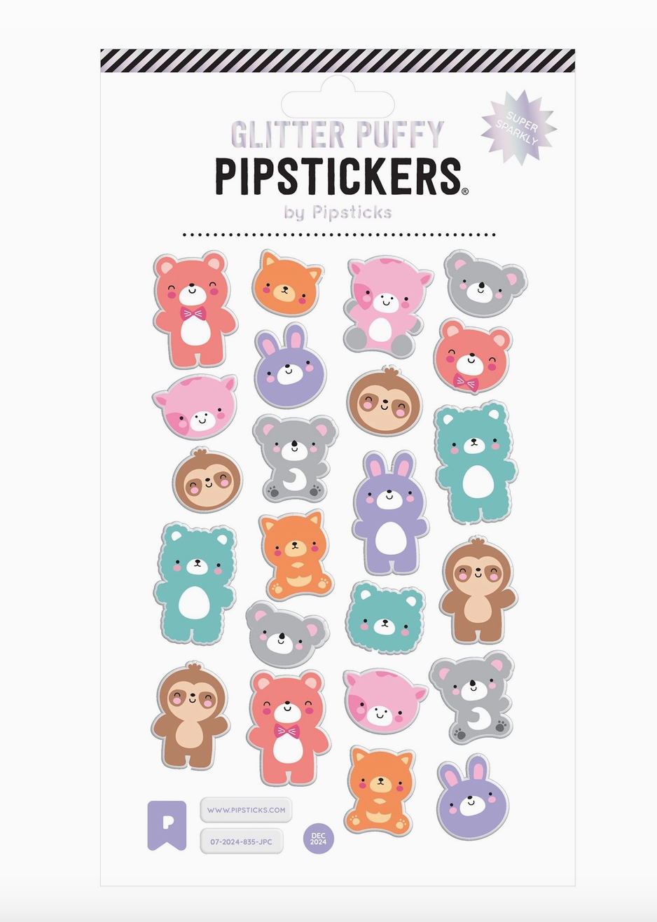 Little Puffy Animal Stuffies Stickers