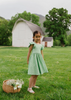 Green Daisy Pocket Twirl Dress