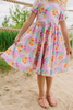 Classic Pink Flowers Twirl Dress