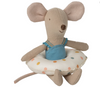 Beach Mouse With Float- Little Sister, Multi Dot