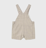 Windowpane Plaid Overalls