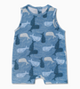 Whale Tails Muslin Romper