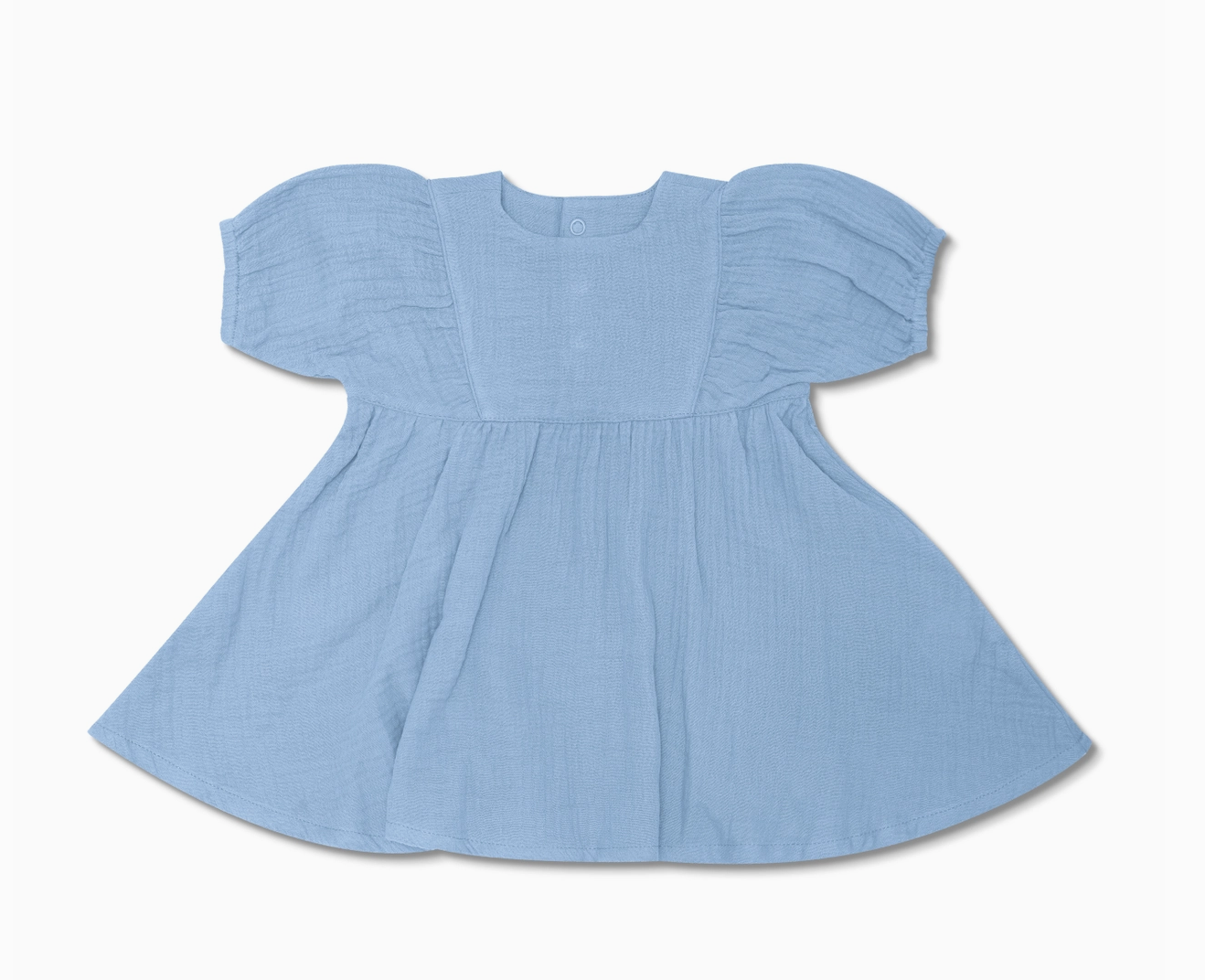 Blue Muslin Dress