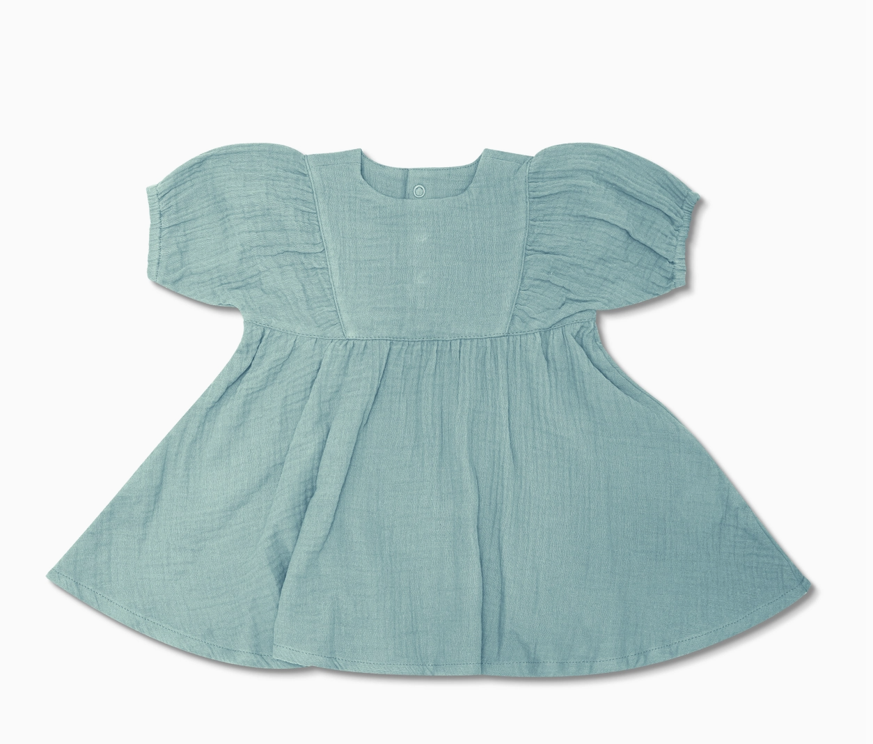 Laurel Green Muslin Dress