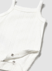 White Pointelle Tank Bodysuit