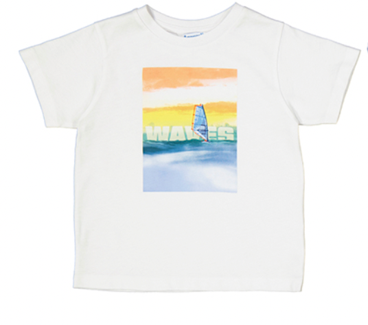 White Waves Tee