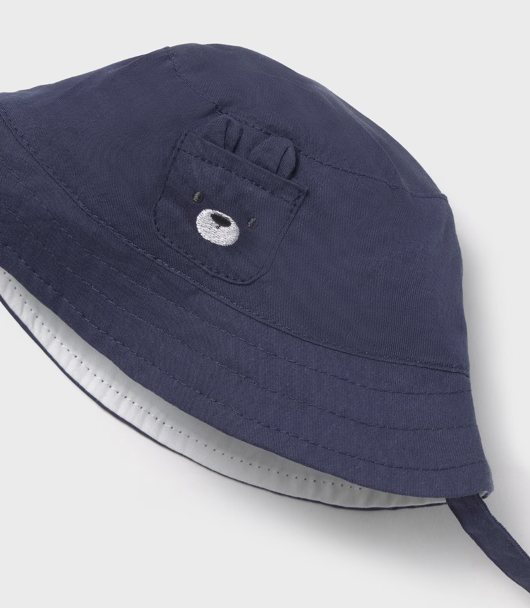 Navy Bear Reversible Hat