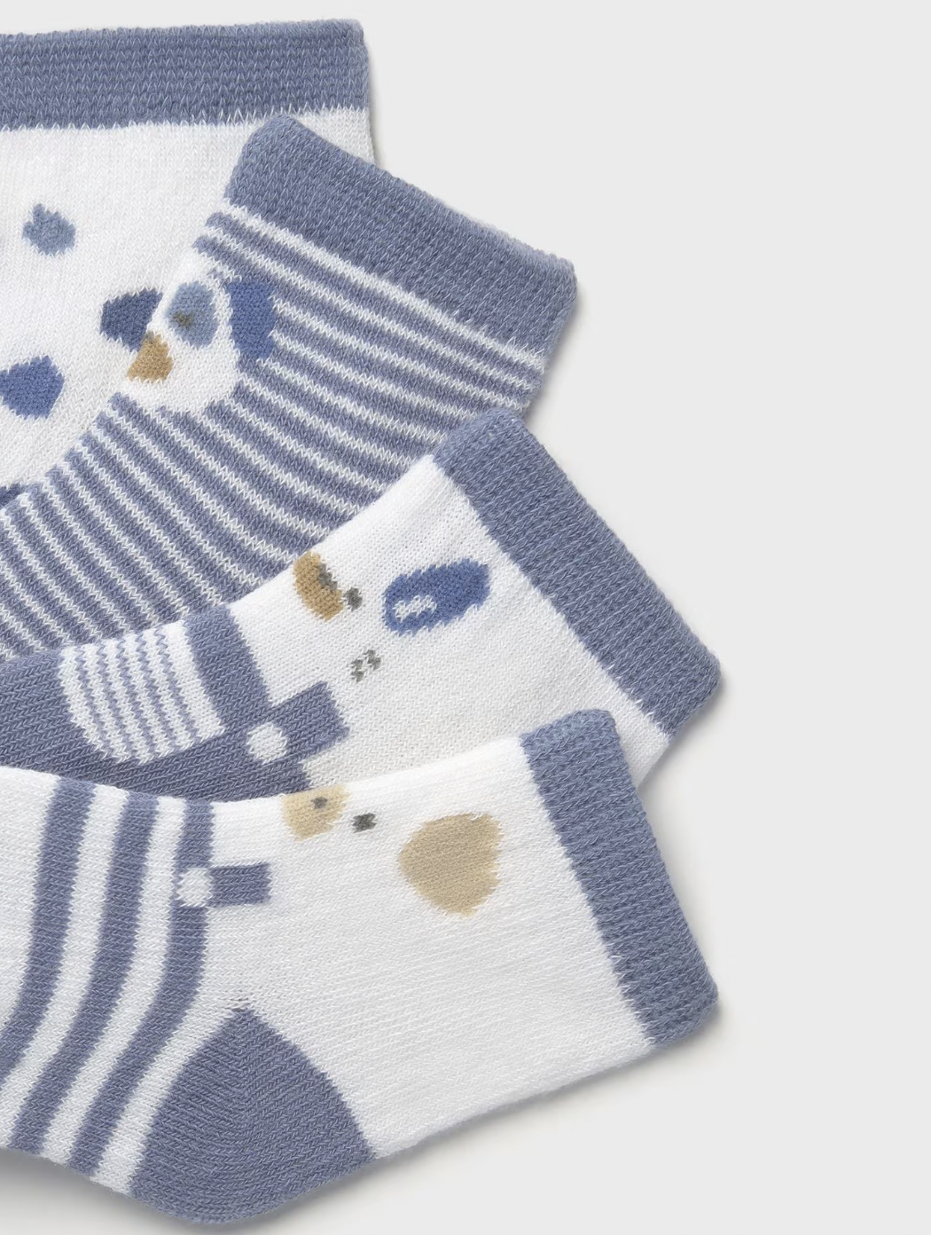 Blue Animal 4pk Socks