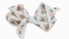 Dainty Floral Embroidered Bow