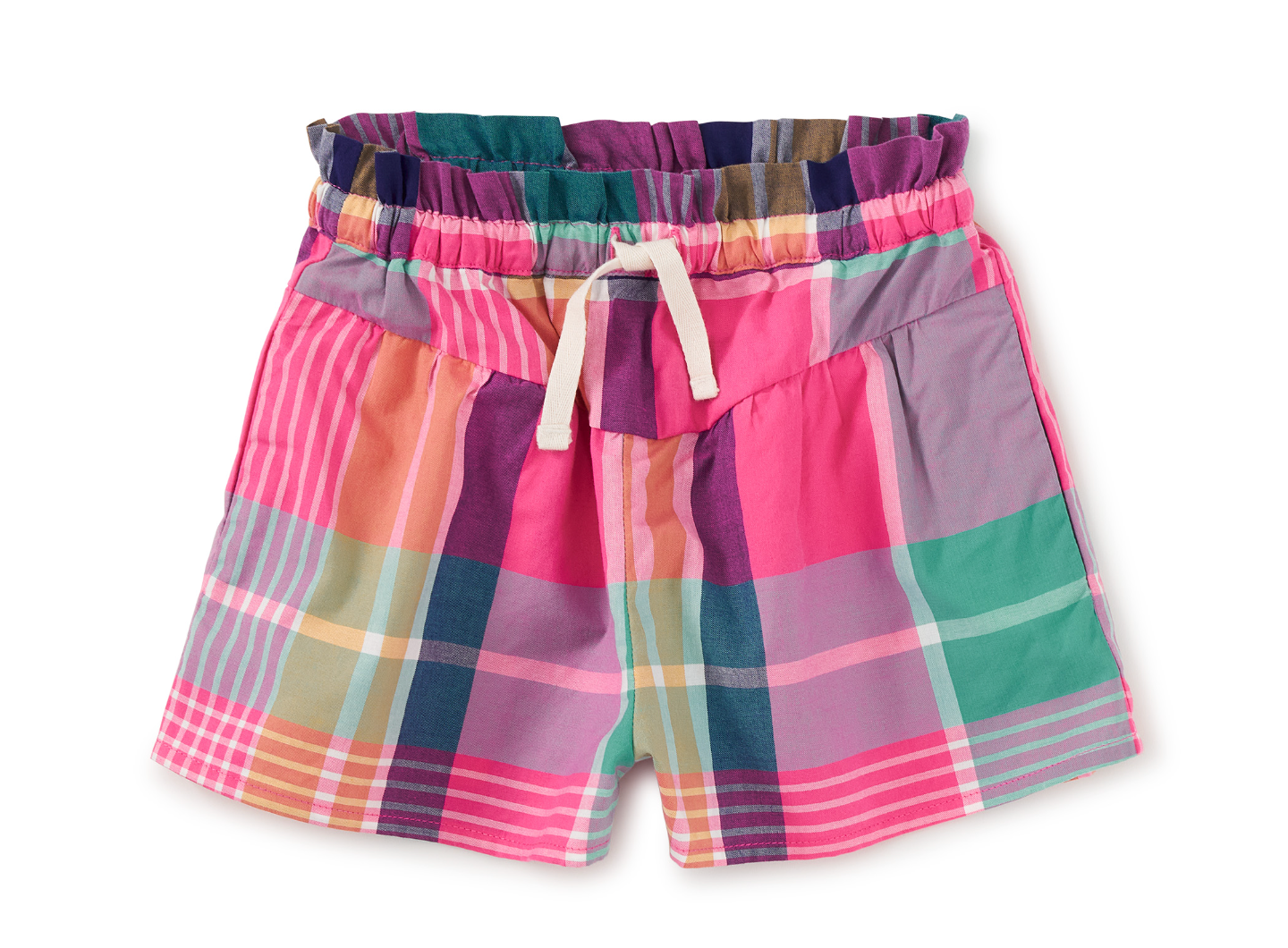 Rainbow Plaid Flutter Shorts