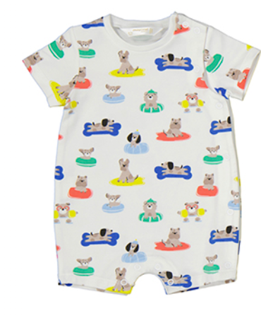 Floating Dogs Rompers