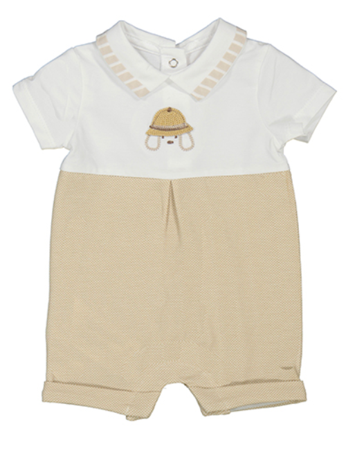 Tan Dog Romper