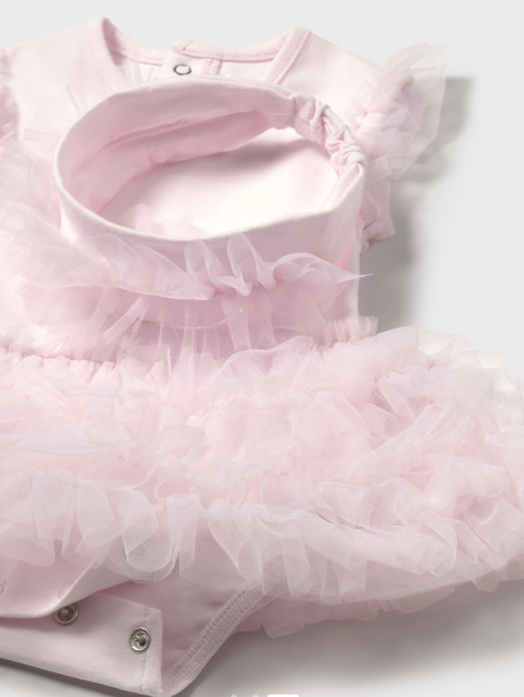 Pink Flower Tulle Dress Set