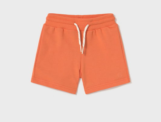 Orange Knit Shorts