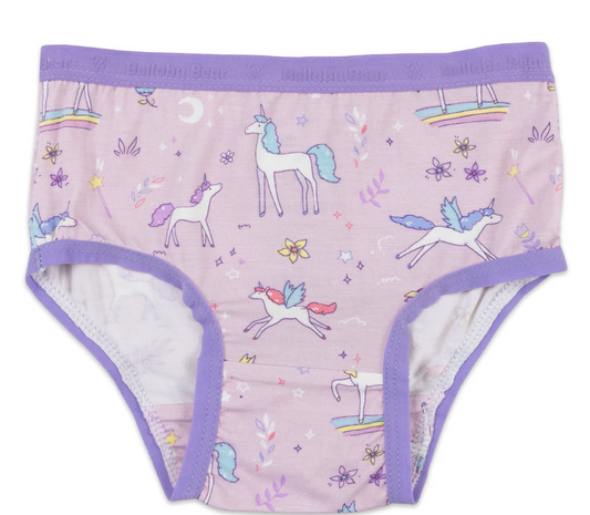 Purple Unicorns & Rainbows Bamboo Underwear