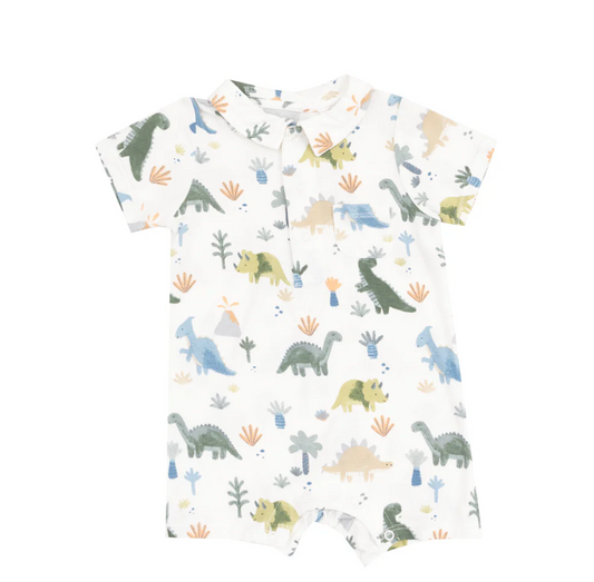 Soft Dinos Polo Romper