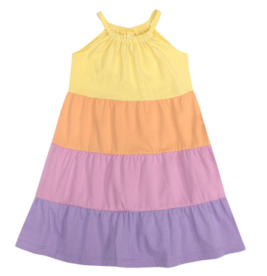 Sunset Color Block Dress